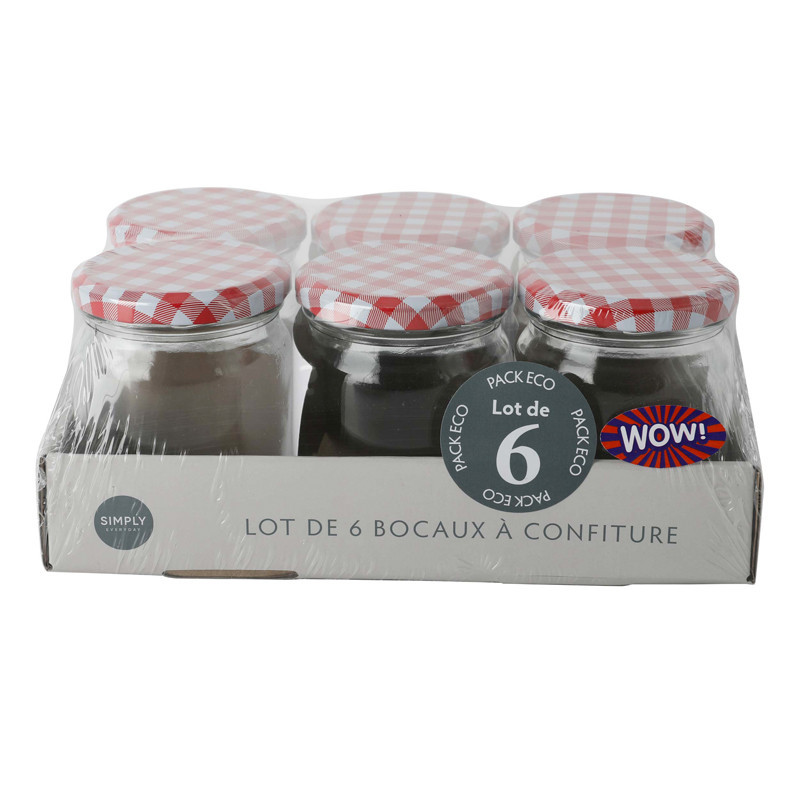Bocal a confiture 0.3l x6