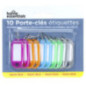Porte-cles x10 avec etiquette