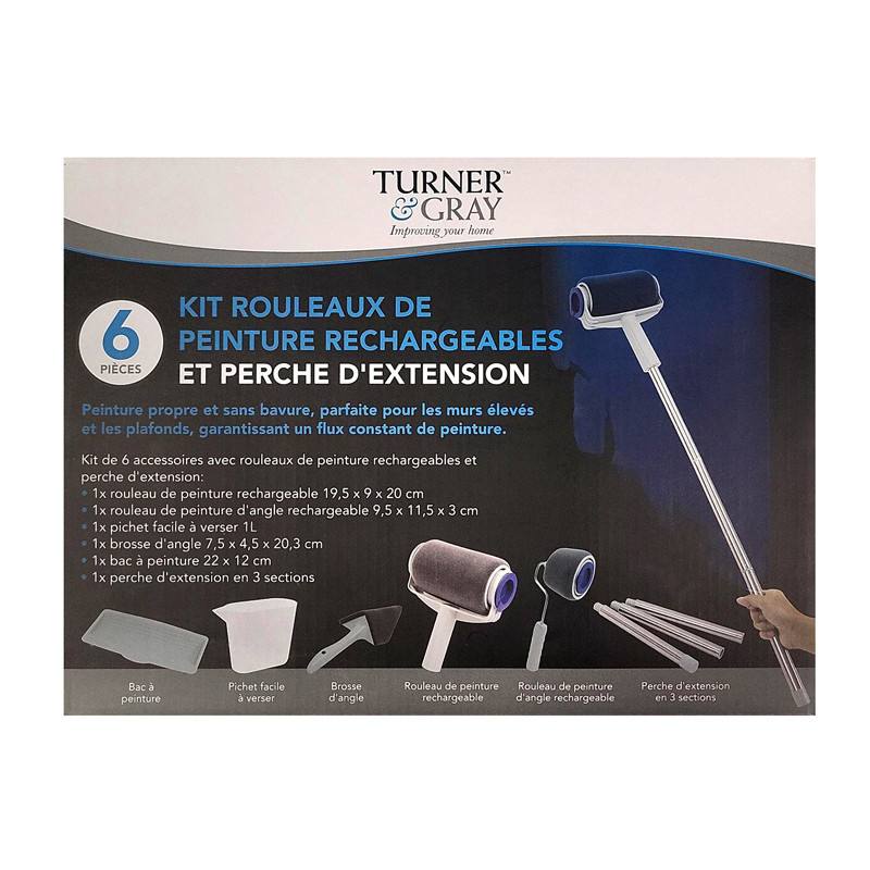 Kit rouleaux de peinture 6pieces