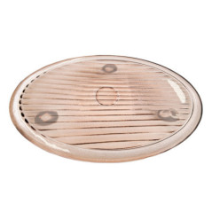 Porte savon en verre marron