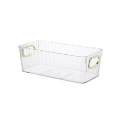 Paniere de rangement striee gold