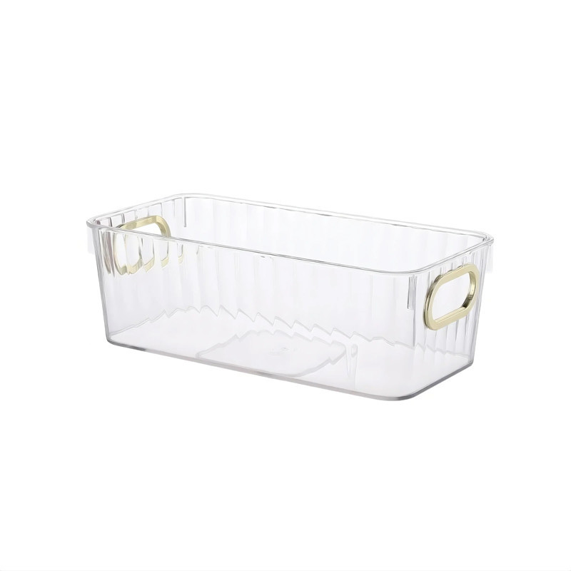 Paniere de rangement striee gold