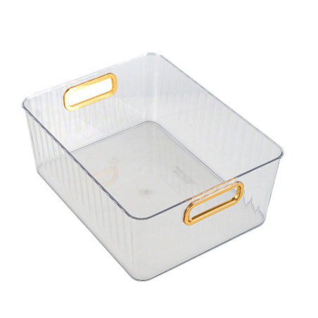 Paniere de rangement striee gold