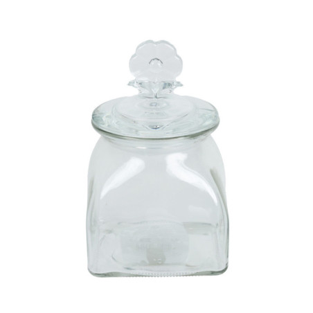 Pot fleur en verre 10x10x15cm