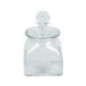 Pot fleur en verre 10x10x15cm