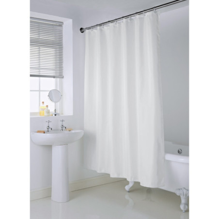 Rideau de douche blanc