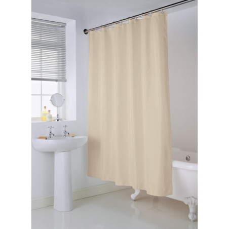 Rideau de douche beige