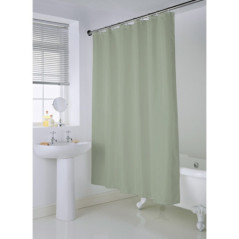 Rideau de douche vert