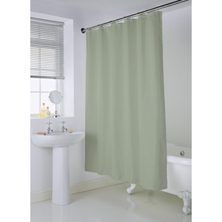 Rideau de douche vert