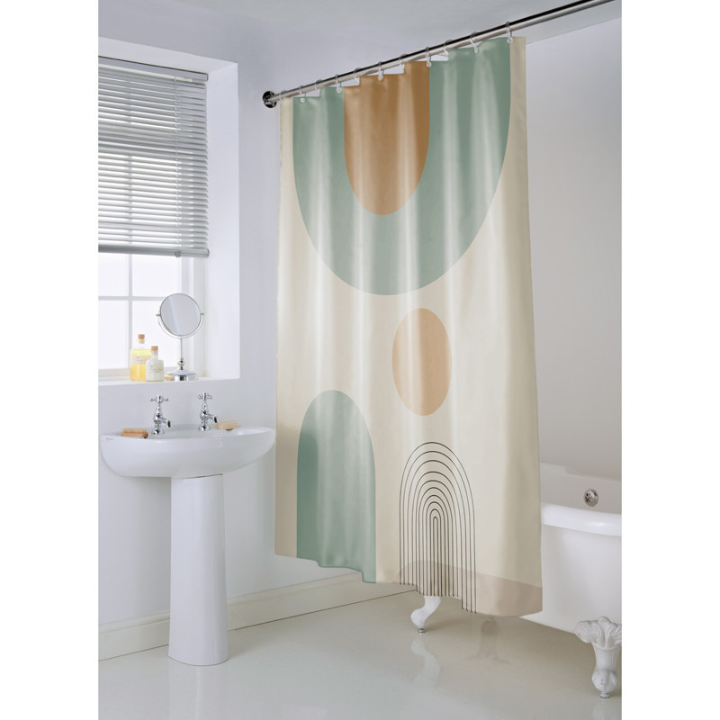 Rideau de douche geo