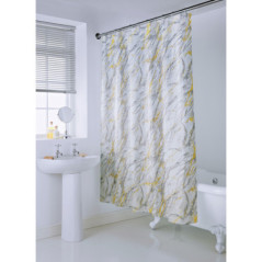 Rideau de douche reflets or