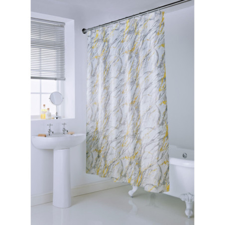 Rideau de douche reflets or