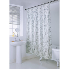 Rideau de douche reflet argent