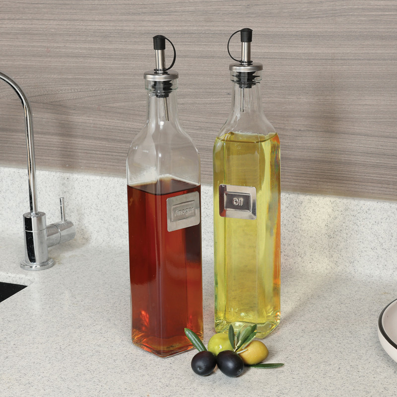 Bouteilles olive et huile