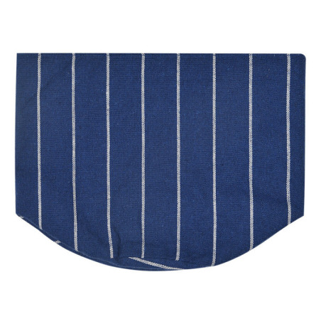 Paniere a pain  bleu raye  blanc