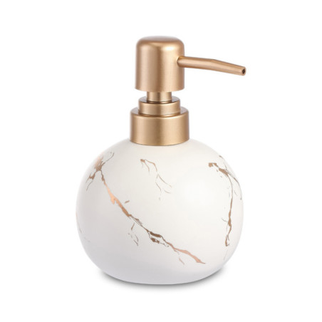 Distributeur a savon marbre/or