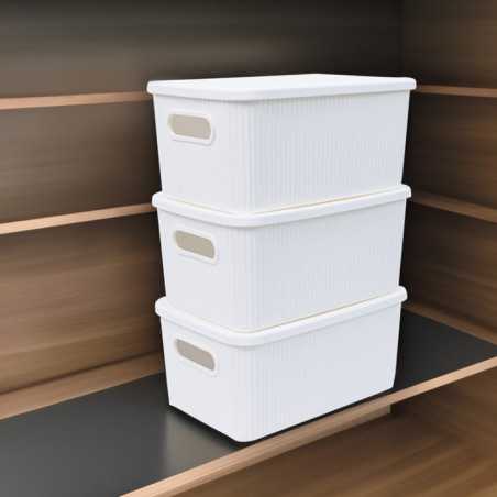 Rangement plastique x3