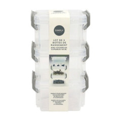 Set x3 boites empilables 140ml