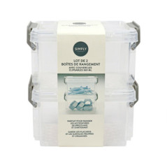 Set x2 boites empilables 360ml
