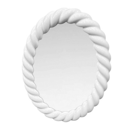 Miroir oval avec cadre