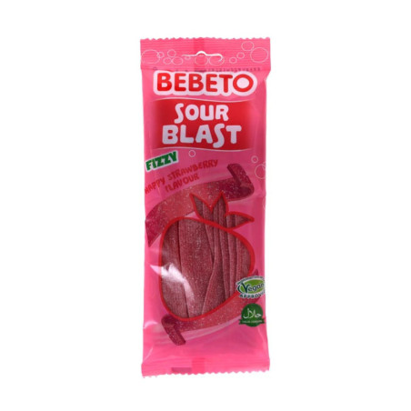 Bonbons bandeaux acidules fraise