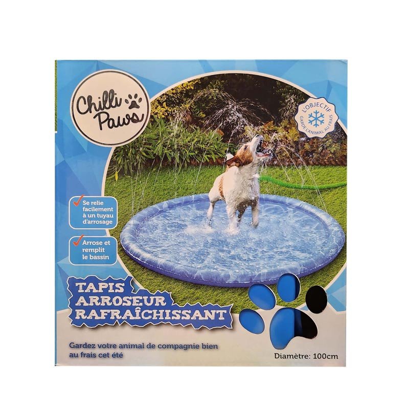 Tapis rafraichissant jets d'eau