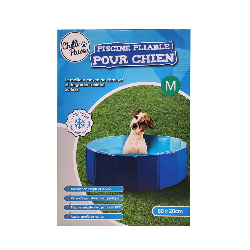Piscine pliable pour chien