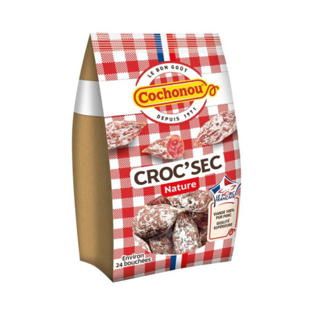 Saucisson croc'sec nature 150g