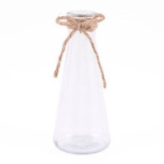 Soliflore verre & jute