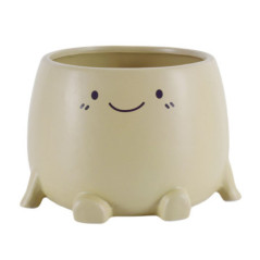 Pot visage beige o15cm
