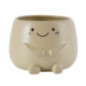 Pot visage beige o15cm