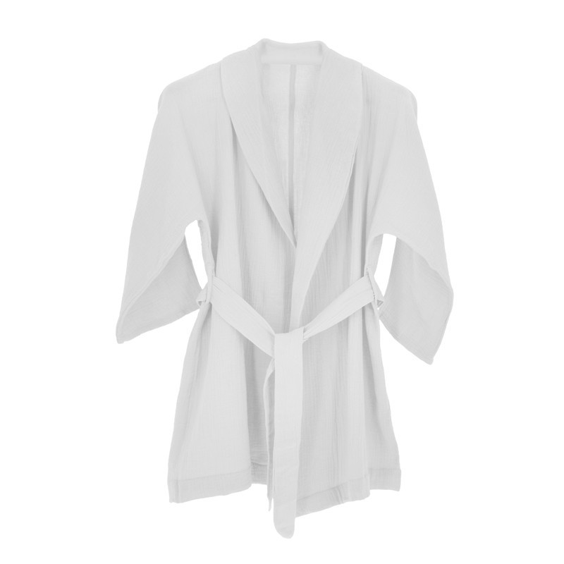 Peignoir gaze de coton s/m beige