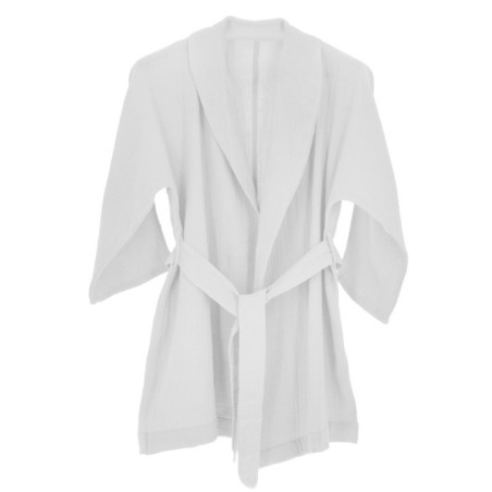 Peignoir gaze de coton l/xl beig