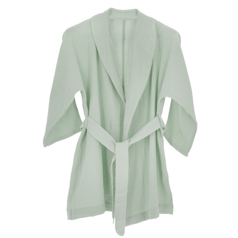 Peignoir gaze de coton l/xl vert