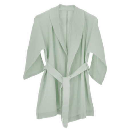 Peignoir gaze de coton l/xl vert