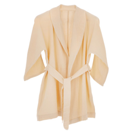 Peignoir gaze de coton l/xl rose