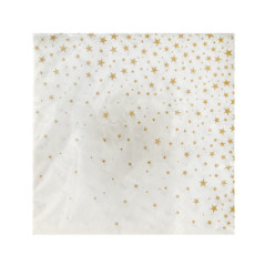 Serviette gold star 33x33cm x20
