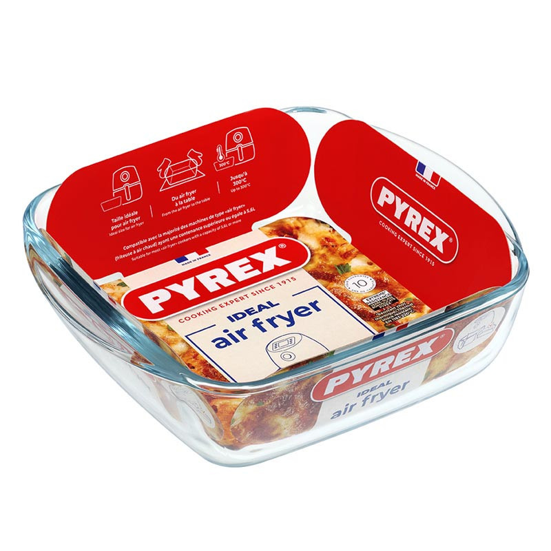 Plat en verre airfryer 20*17*6cm