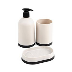 Set x3 accessoires de bain plast