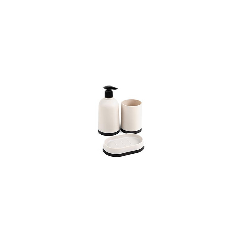 Set x3 accessoires de bain plast