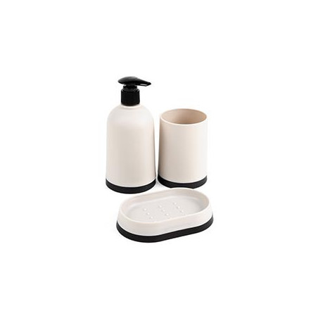 Set x3 accessoires de bain plast
