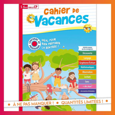 Cahier de vacances cp