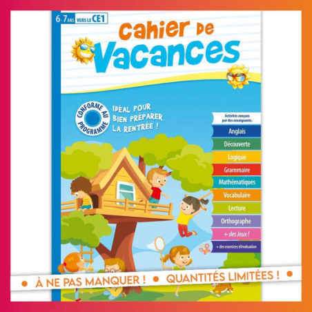 Cahier de vacances ce1
