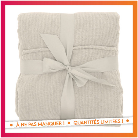 Poncho de plage adulte beige