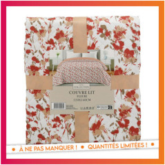 Couvre lit fleuri 220x240cm asso