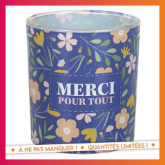 Bougie avec bijou- merci