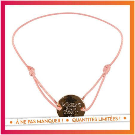 Bracelet cordon grave merci pour