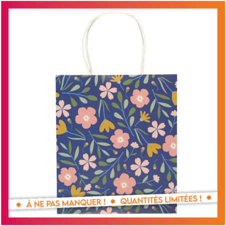 Sac cadeau 18x10x21cm  merci