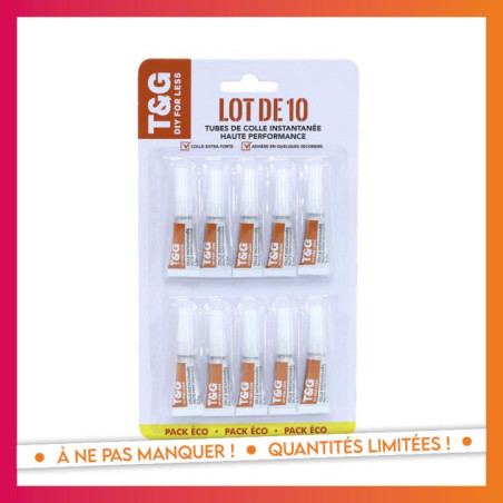 Super glue 0.5g x10 pack eco