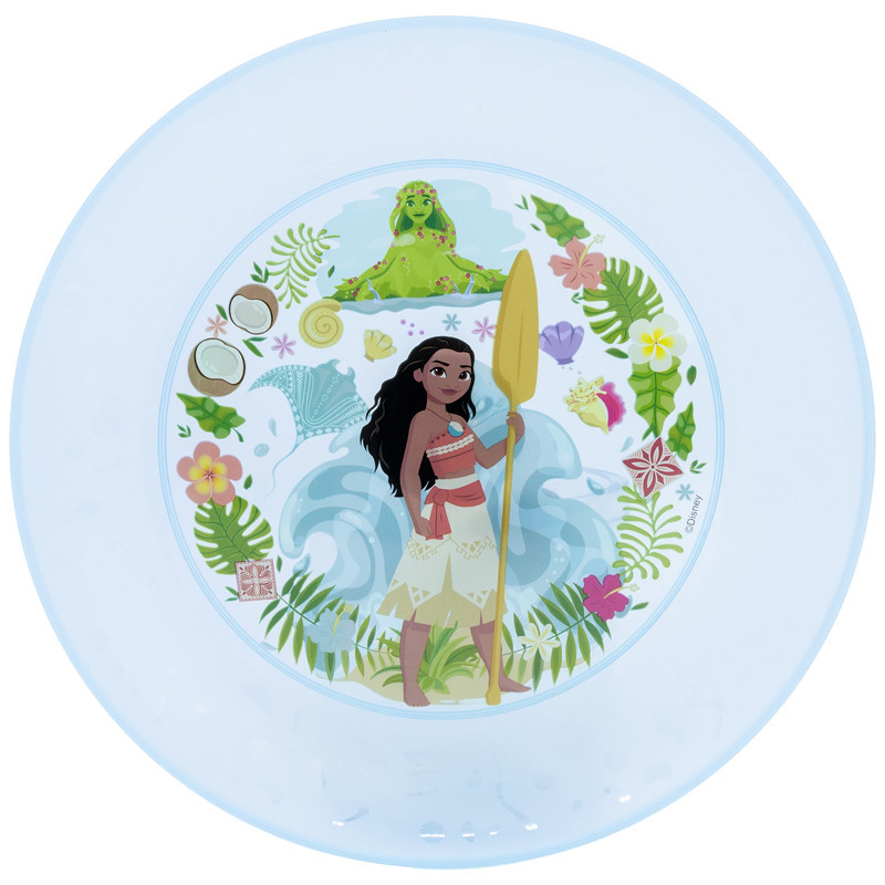 Assiette plast d19.7cm vaiana x4